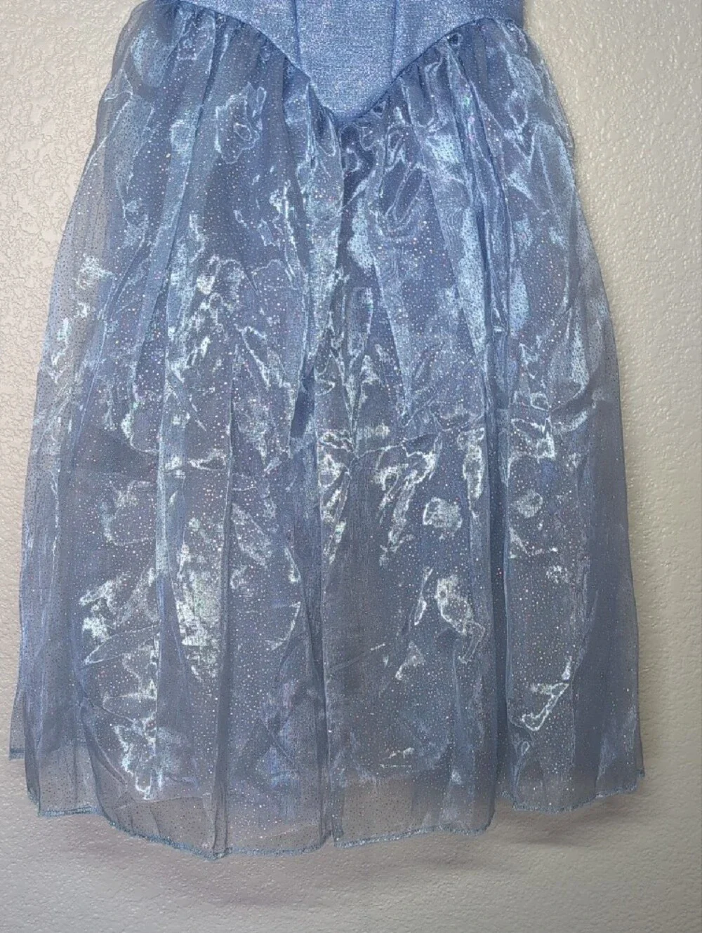 Disney Cinderella Live Light Blue Shimmer Princess Dress with Butterfly Accents